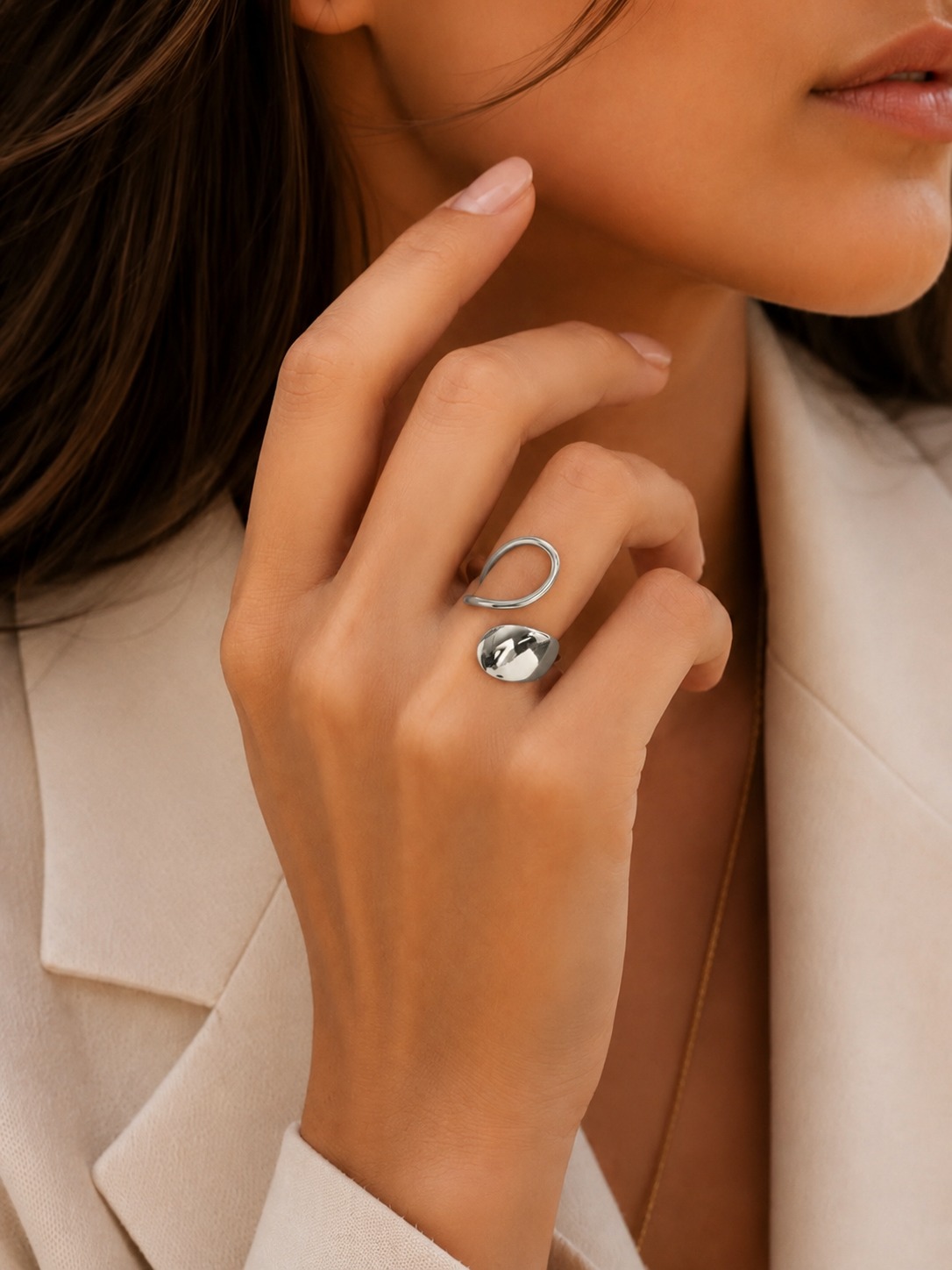 Anillo ajustable Rahsel silver
