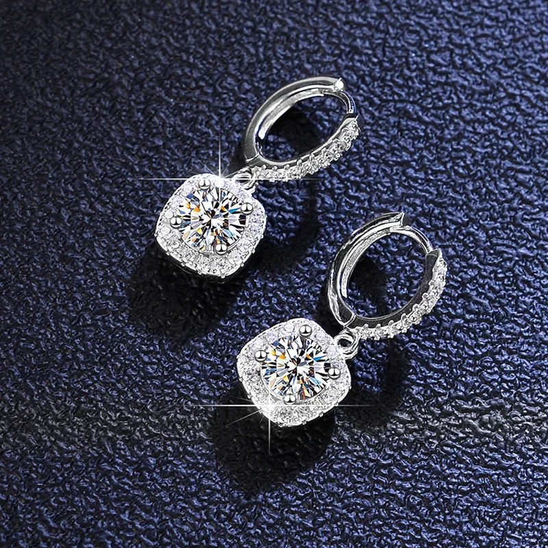 Pendientes Moissanita